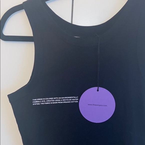 NWT - Pangaia Organic Cotton Tank Dress in Black - Picture 5 of 7